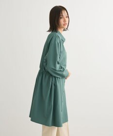 Green Parks ミディ丈ドロストシャツワンピース