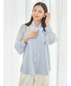 earth music&ecology シアードッキングブラウス