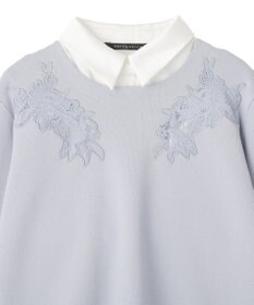 YECCA VECCA 2way襟付きレースニット