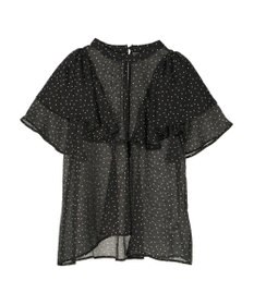 AMERICAN HOLIC 接触冷感シアーフリルブラウス
