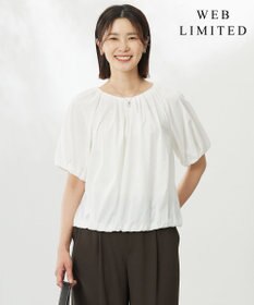 J.PRESS LADIES 【WEB限定・洗える・接触冷感】バルーンジャージー カットソー