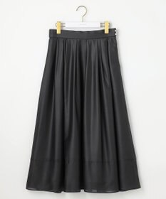 ANY SIS 【洗える】シアーチンツタック スカート