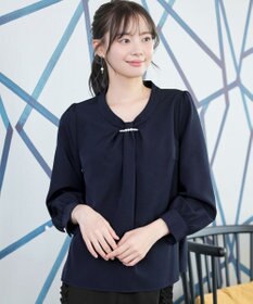 Tiaclasse L 【ダブルクロス】2wayボウタイ風ブラウス