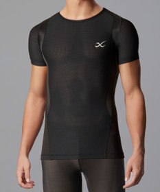 CW-X 【MEN】 CW-X 機能性トップス 【JYURYU TOP】 メッシュ 半袖 肩が動かしやすくなる 運動時の疲労を軽減 ゴルフ 球技 マラソン JAO395 /ワコール