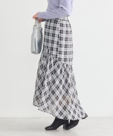 earth music&ecology イレヘムチェックスカート