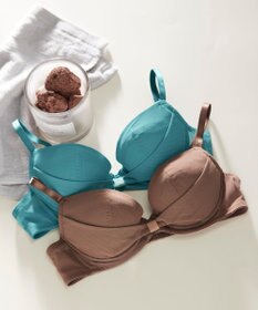 une nana cool 胸もとフィットをリボンでキープ リボンブラ