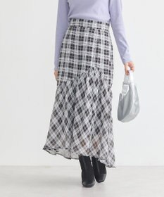 earth music&ecology イレヘムチェックスカート