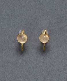 Phoebe 【痛くないシリーズ】パワーストーンライトフィットイヤリング　ローズクォーツ天然石