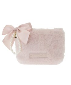 Maison de FLEUR パールリボンファーポーチ