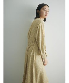 Green Parks armonia．スクエアドットプリントタックワンピース