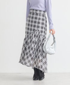 earth music&ecology イレヘムチェックスカート