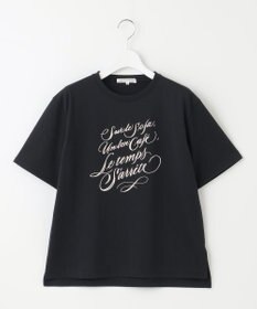 23区 【井波麻里衣さんコラボ】カリグラフィー プリント Tシャツ
