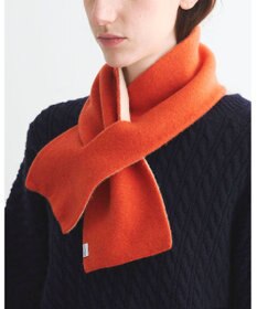 MOONBAT MACKINTOSH PHILOSOPHY(マッキントッシュ フィロソフィー）【ギフトBOX付】ウール100％ リバーシブル ニット マフラー ユニセックス 日本製