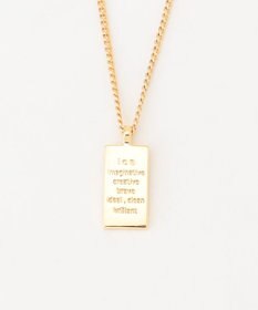 ICB 【SILVER925】メレダイヤモンド プレートネックレス