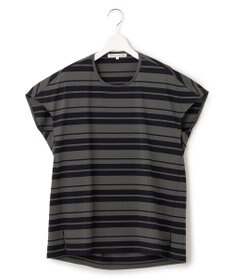 23区 S 【洗える】ランダムボーダー クルーネック カットソー