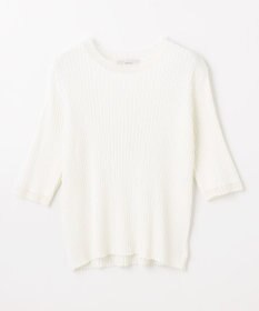 ANY L ポイントシアーリブニット