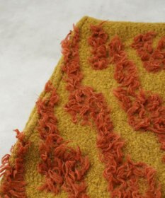 POLS ジャガード織 ウールカットジャガード　ストール