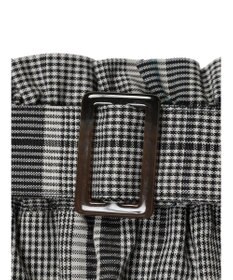 Green Parks 綿麻混バックルベルト付タイトスカート