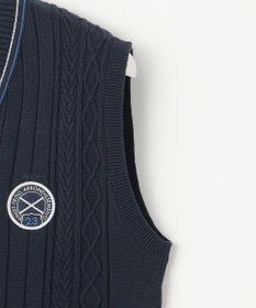 23区GOLF 【MEN】【ウォッシャブル】コットンブレンドニットベスト