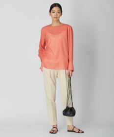 ICB 【洗える】テンセルコットンローン スクエアネックブラウス
