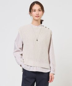 J.PRESS LADIES L 【WEB限定カラーあり】LINEN COTTON ニット ベスト