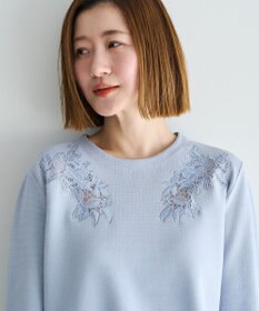 YECCA VECCA 2way襟付きレースニット