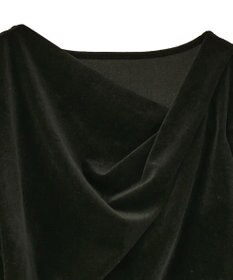 earth music&ecology シアーベロアドレープネックプルオーバー