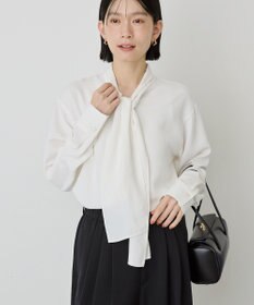 AMERICAN HOLIC 【イージーケア】ナロータイブラウス