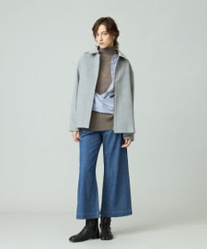 J.PRESS YORK STREET 【WOMEN】2WAY ウールアンゴラ ビーバーショートコート