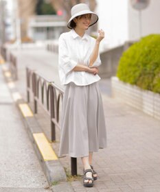 J.PRESS LADIES 【洗える】トリコットバイオ フレア スカート