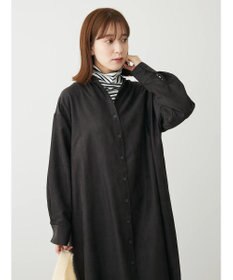 Green Parks マイクロピケシャツワンピース