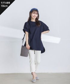 Tiaclasse 【UVケア・接触冷感】“あまラク” ボリュームパフスリーブカットソーチュニック