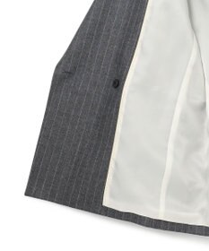 BEIGE， DELAND / ウールピンストライプダブルジャケット