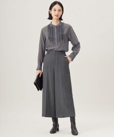 自由区 ブライトリングツイードクロップド パンツ