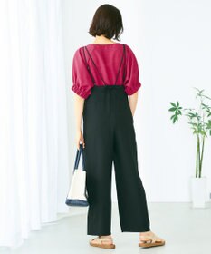 ANY 【洗える】デザインスリーブとろみ ブラウス