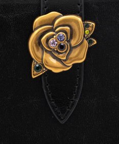 【新品 未使用】ANNA SUI ブルボンローズ 口金二つ折り財布 ブラック ブルボン 二つ折り財布 / ANNA SUI | ファッション通販 【公式通販