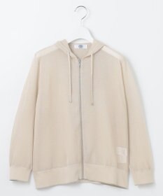 J.PRESS LADIES L 【WEB限定カラーあり・洗える】SHEER LIGHT KNIT ラメ パーカー