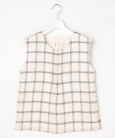 J.PRESS LADIES S 【WEB限定】シアーチェック ノースリーブ カットソー