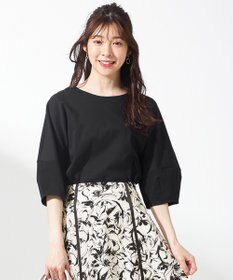 ANY SIS S 【撥水・汗ジミ防止・UVケア・洗える】スーピマスムース クロップド Tシャツ