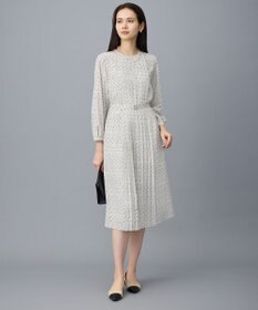 自由区 L 【19号サイズまで展開】ライトサテン ワンピース