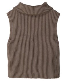 earth music&ecology ハーフジップニットベスト