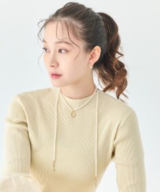 Phoebe <オンワード限定セット>2wayパールチョーカーネックレス×ニュアンスメタルブローチ