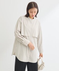 Green Parks イージーケア比翼フライヨークチュニック