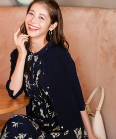 ANY SIS 【アイスタッチ】ハーフスリーブ カーディガン ネイビー