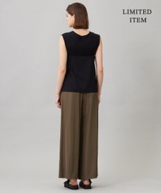 ICB L 【WEB限定・UVカット・洗える】ウール2WAYストレッチ キャミソールブラウス