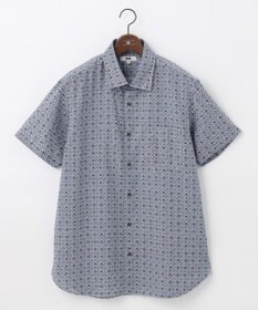 JOSEPH ABBOUD 【キングサイズ・サスティナブル】リヨセルリネンプリント シャツ