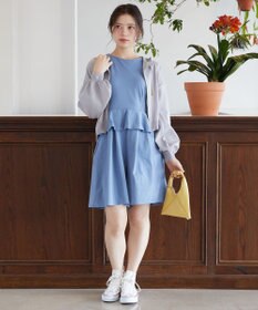 Feroux 【接触冷感・UVカット・吸水速乾】ラッシュガードペプラム オールインワン