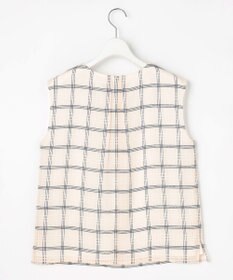 J.PRESS LADIES S 【WEB限定】シアーチェック ノースリーブ カットソー