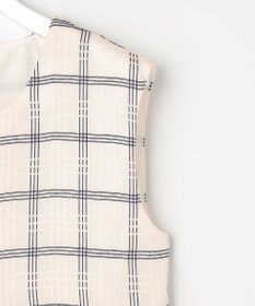 J.PRESS LADIES S 【WEB限定】シアーチェック ノースリーブ カットソー