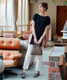 Tiaclasse 【本革】2WAYステッチハンドバッグ